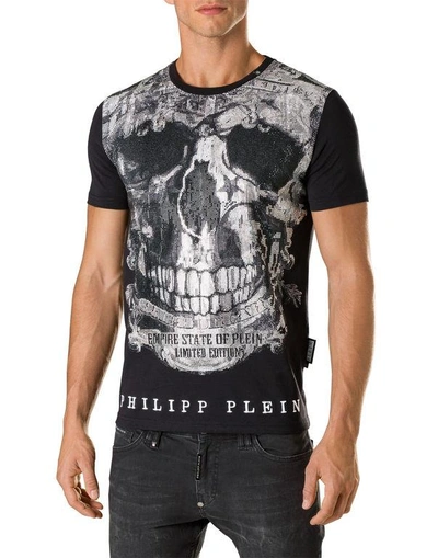 Shop Philipp Plein T-shirt Round Neck Ss "limited"