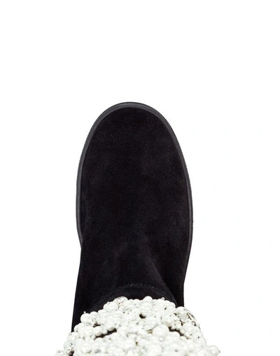Shop Philipp Plein Boots Mid Flat "martha" In Black/nickel