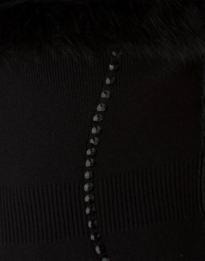 Shop Philipp Plein Knit Day Dress "kiss Diamond" In Black