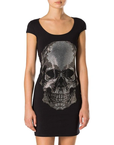 Shop Philipp Plein T-shirt Short Dresses "keens"