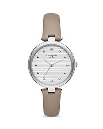 Shop Kate Spade New York Varnic Clocktower Watch, 36mm In Gray