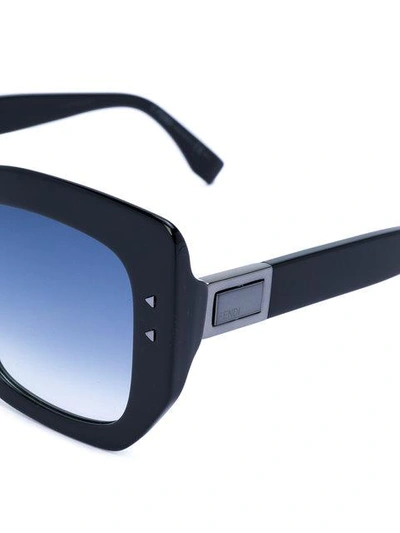 Shop Fendi Eyewear Peekaboo Sunglasses - Black