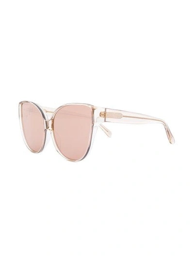 Shop Linda Farrow Gallery Oversized Cat Eye Sunglasses