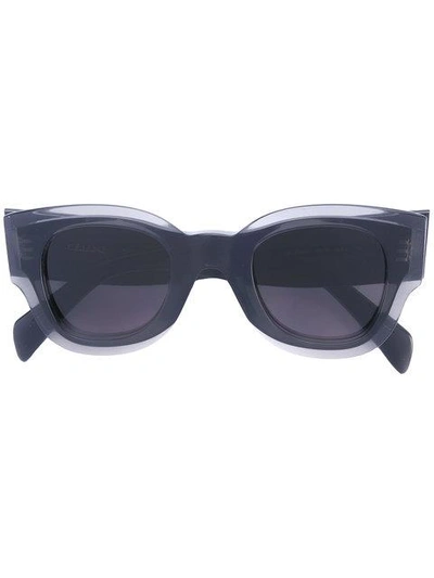 Shop Celine Eyewear 'marta' Sunglasses - Black
