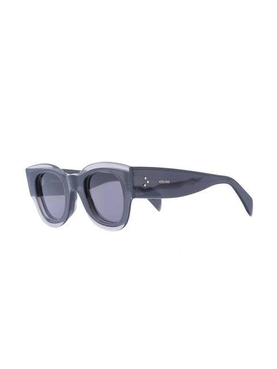 Shop Celine Eyewear 'marta' Sunglasses - Black