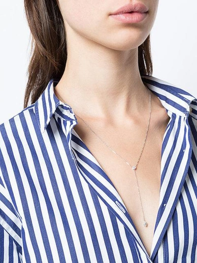 Anita Ko Lariat T-drop Necklace In Metallic