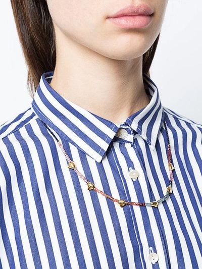 Shop Lizzie Fortunato Simple Tooth Necklace In Multicolour