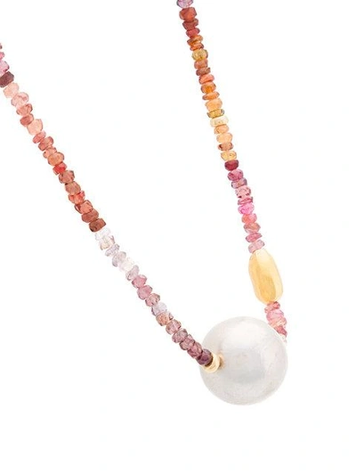 Shop Lizzie Fortunato Jewels Simple Pearl Necklace - Multicolour