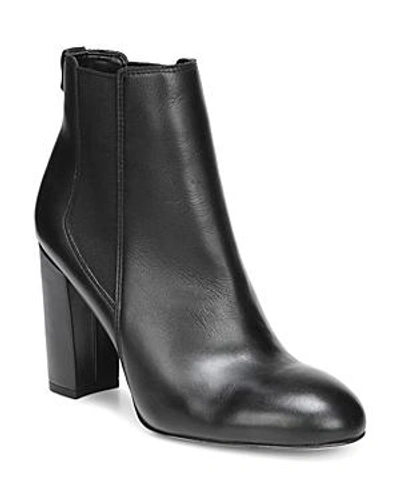 Shop Sam Edelman Women's Case Leather High-heel Chelsea Booties In Black