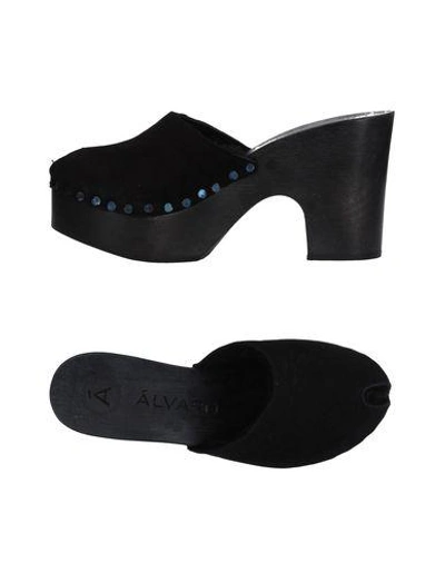 Shop Álvaro González Mules In Black