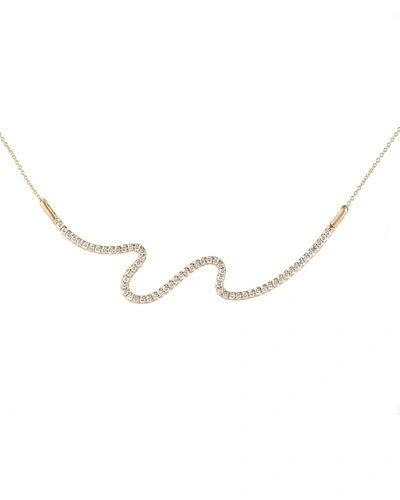 Shop Carelle Brushstroke No. 62 Necklace With Diamonds
