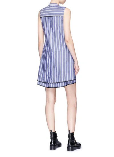 Shop Proenza Schouler Skirt Overlay Stripe Flared Dress