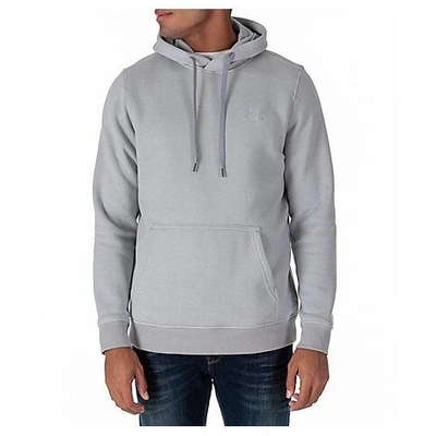 Shop Under Armour Men's Rival Fitted Fleece Hoodie, Grey