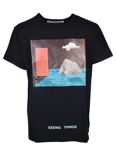 Shop Off-white Painting Print T-shirt In Nero