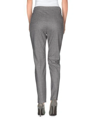 Shop Piazza Sempione Casual Pants In Grey