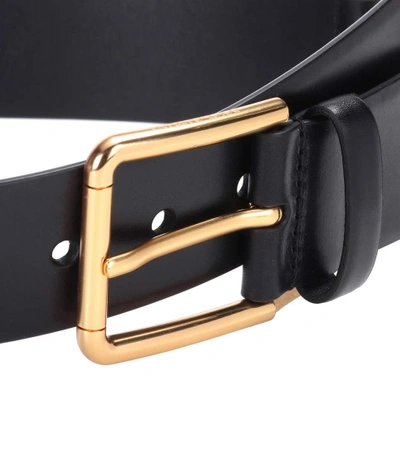 Shop Dolce & Gabbana Embellished Leather Belt In Black