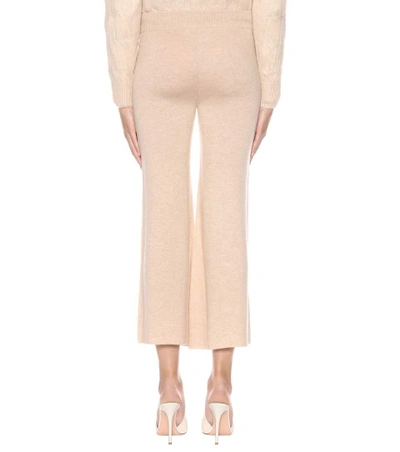 Shop Ryan Roche Cashmere Trousers In Beige