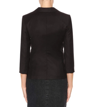 Shop The Row Spattan Wool Jacket In Black