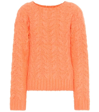 Shop Sies Marjan Casey Alpaca And Wool-blend Sweater In Orange