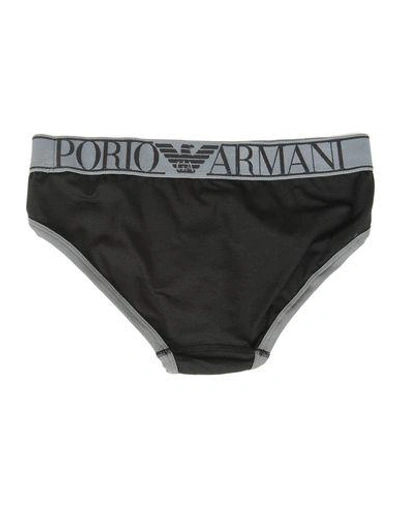 Shop Emporio Armani Brief In Black