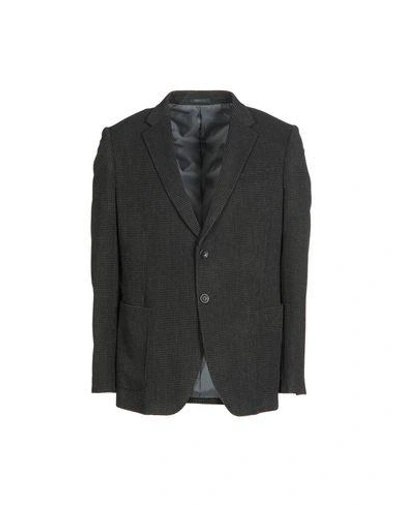 Shop Armani Collezioni Blazer In Lead