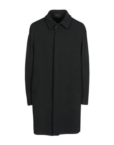 Shop Armani Collezioni Full-length Jacket In Black