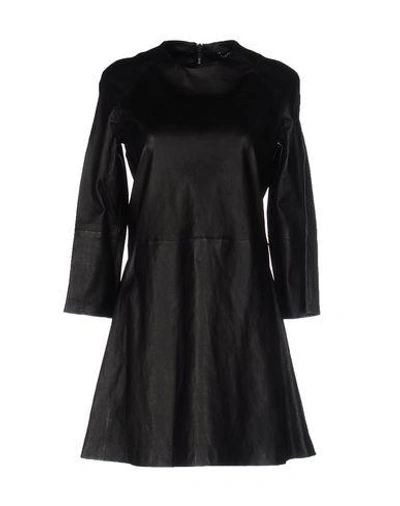 Shop Theperfext Short Dress In Black
