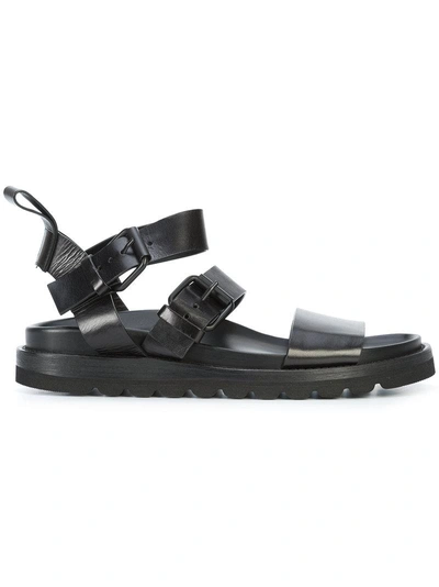 Shop Ann Demeulemeester Gladiator Sandals In Black