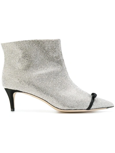 Shop Marco De Vincenzo Pointed Kitten Heel Ankle Boots