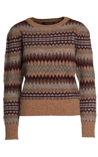 Shop Marc Jacobs Fair Isle Wool-blend Sweater In Giallo