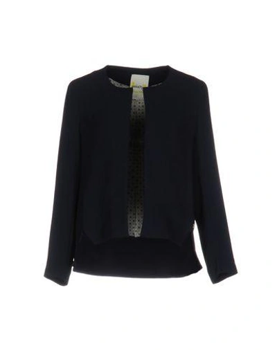 Shop Ottod'ame Blazer In Dark Blue