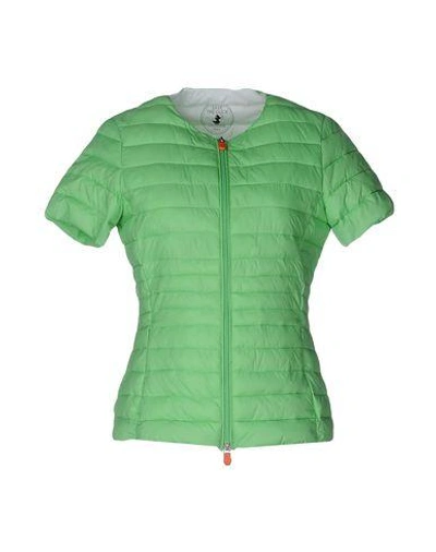 Shop Save The Duck Jacket In Light Green