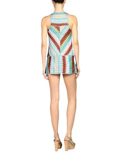 Shop Missoni Cover-up In Turquoise