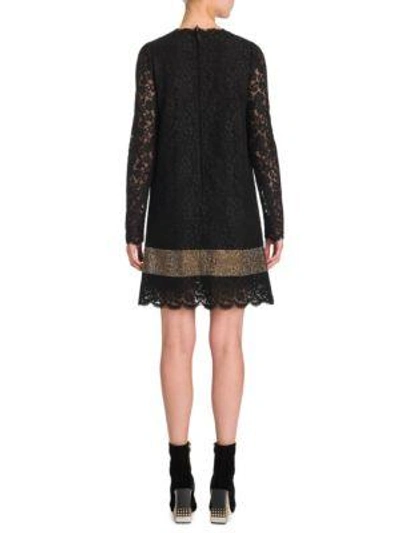 Shop Dolce & Gabbana Classic Lace Dress In Black