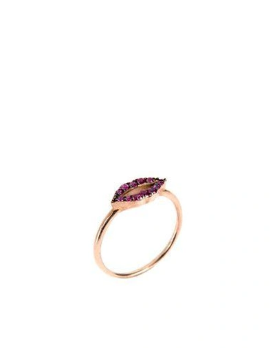 Shop Aamaya By Priyanka Rings In Garnet