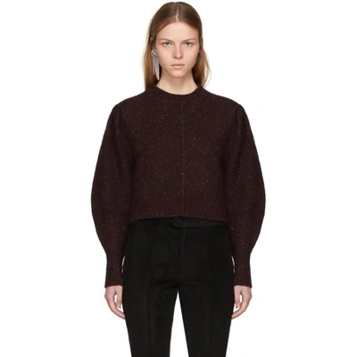 Shop Isabel Marant Burgundy Elaya Sweater