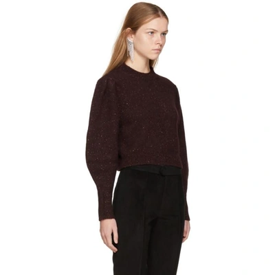 Shop Isabel Marant Burgundy Elaya Sweater