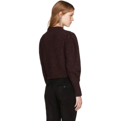 Shop Isabel Marant Burgundy Elaya Sweater