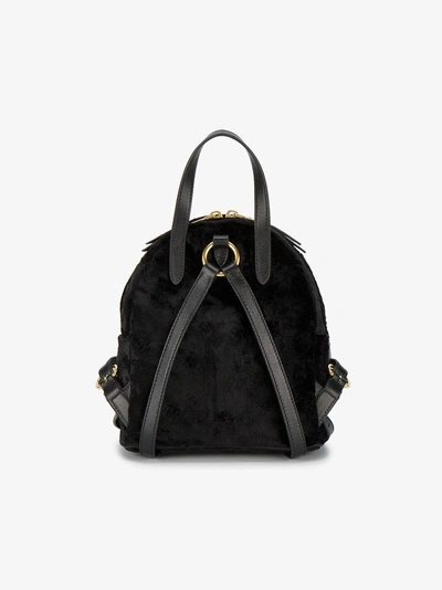 Shop Miu Miu Black Mini Velvet Backpack