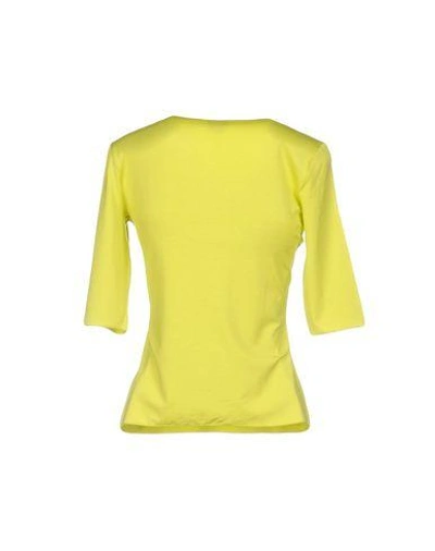 Shop Armani Collezioni T-shirt In Yellow