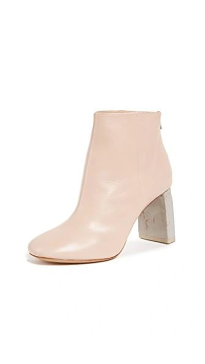 Shop Acne Studios Claudine High Heel Booties In Pink/grey