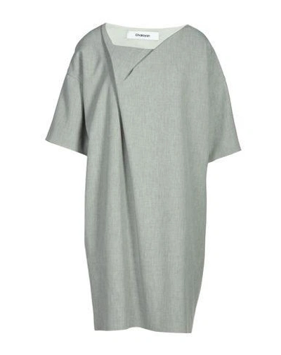 Shop Chalayan Short Dress In Light Grey