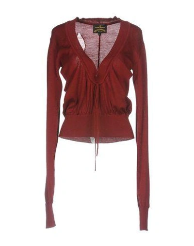 Shop Vivienne Westwood Anglomania Sweaters In Brick Red