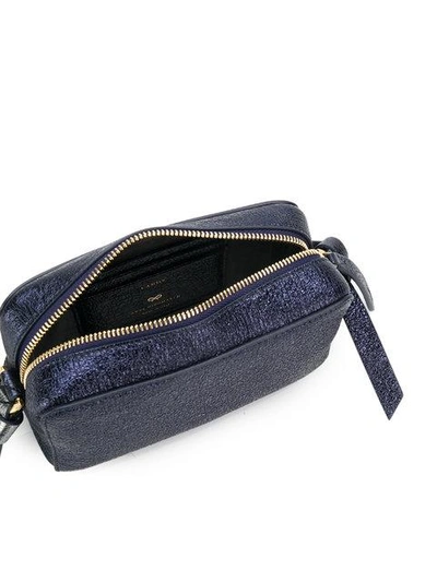 Shop Anya Hindmarch Zipped Crossbody Bag - Blue