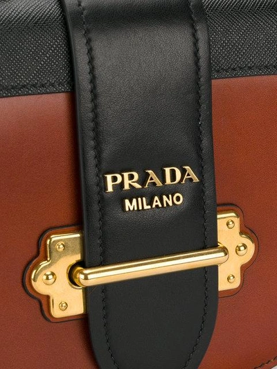 Shop Prada Pionnière Crossbody Bag In Red