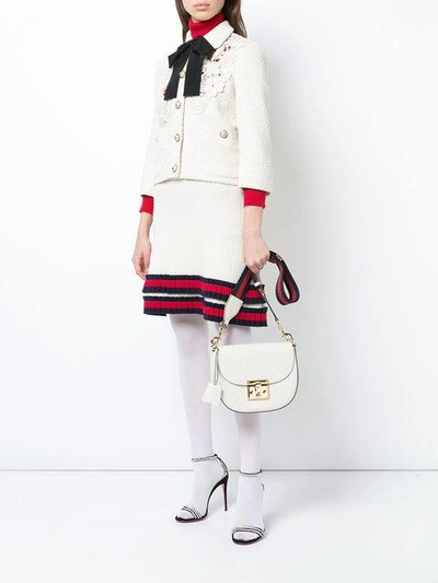 Shop Gucci Padlock Shoulder Bag - White