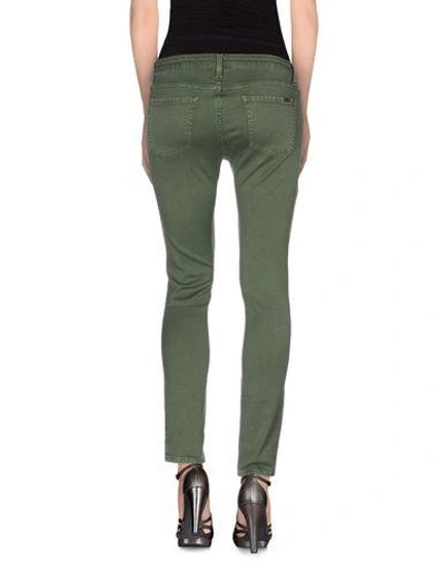 Shop Acquaverde Denim Pants In Military Green