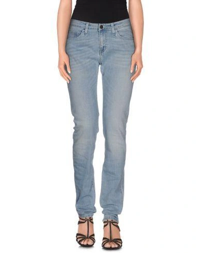 Shop Carhartt Denim Pants In Blue