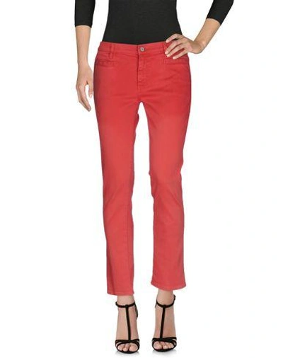 Shop M.i.h. Jeans Denim Pants In Brick Red