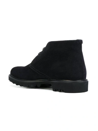 Shop Giorgio Armani Desert Boots - Black